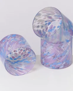 Joia - Glass small drops blue lilac
