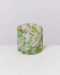 Joia - Glass small drops green pink