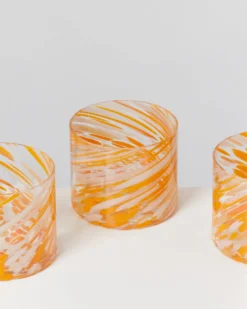 Joia - Glass small drops orange