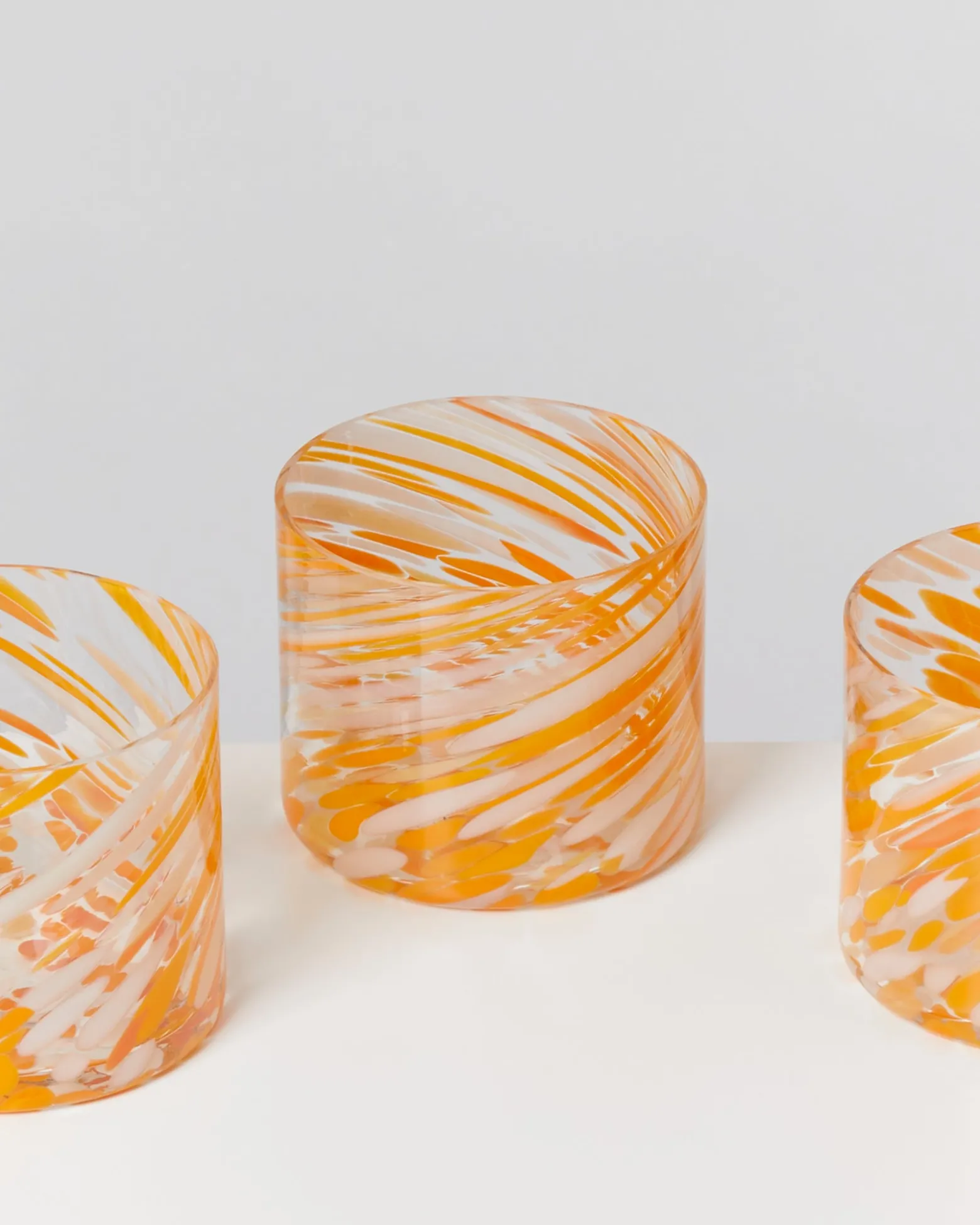 Joia - Glass small drops orange