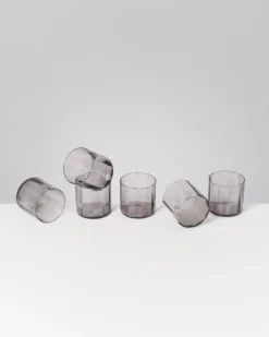 Joia - Set of 6 glasses flower amethiste