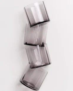 Joia - Set of 4 glasses flower amethiste