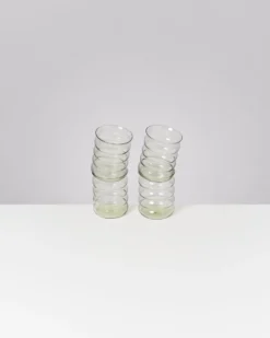 Joia - Set of 4 glasses large bubble emerald