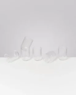 Joia - Set of 6 glasses riffled classic