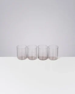 Joia - Set of 4 glass large amethyst