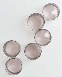 Joia - Set of 6 glass small amethist