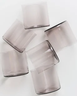 Joia - Set of 6 glass small amethist