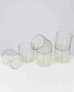 Joia - Set of 6 glass small emerald