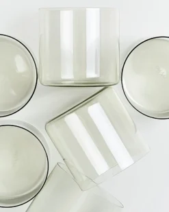 Joia - Set of 6 glass small emerald