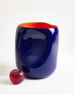 João vase L blue coral