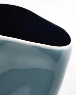 João - Vase L gray-blue dark blue