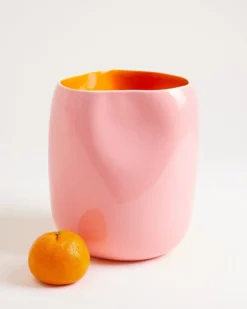 João vase L rose orange