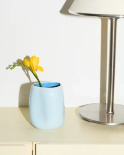 João vase S light blue blue