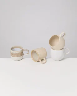 Large mug Sand Harmony sand Set of 4