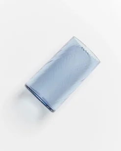Leiria - Glass riffled blue