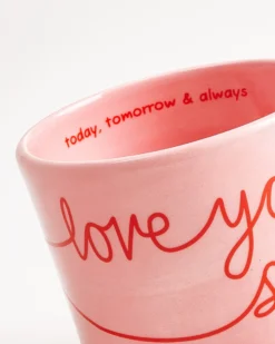 Lira - Large mug Love pink red