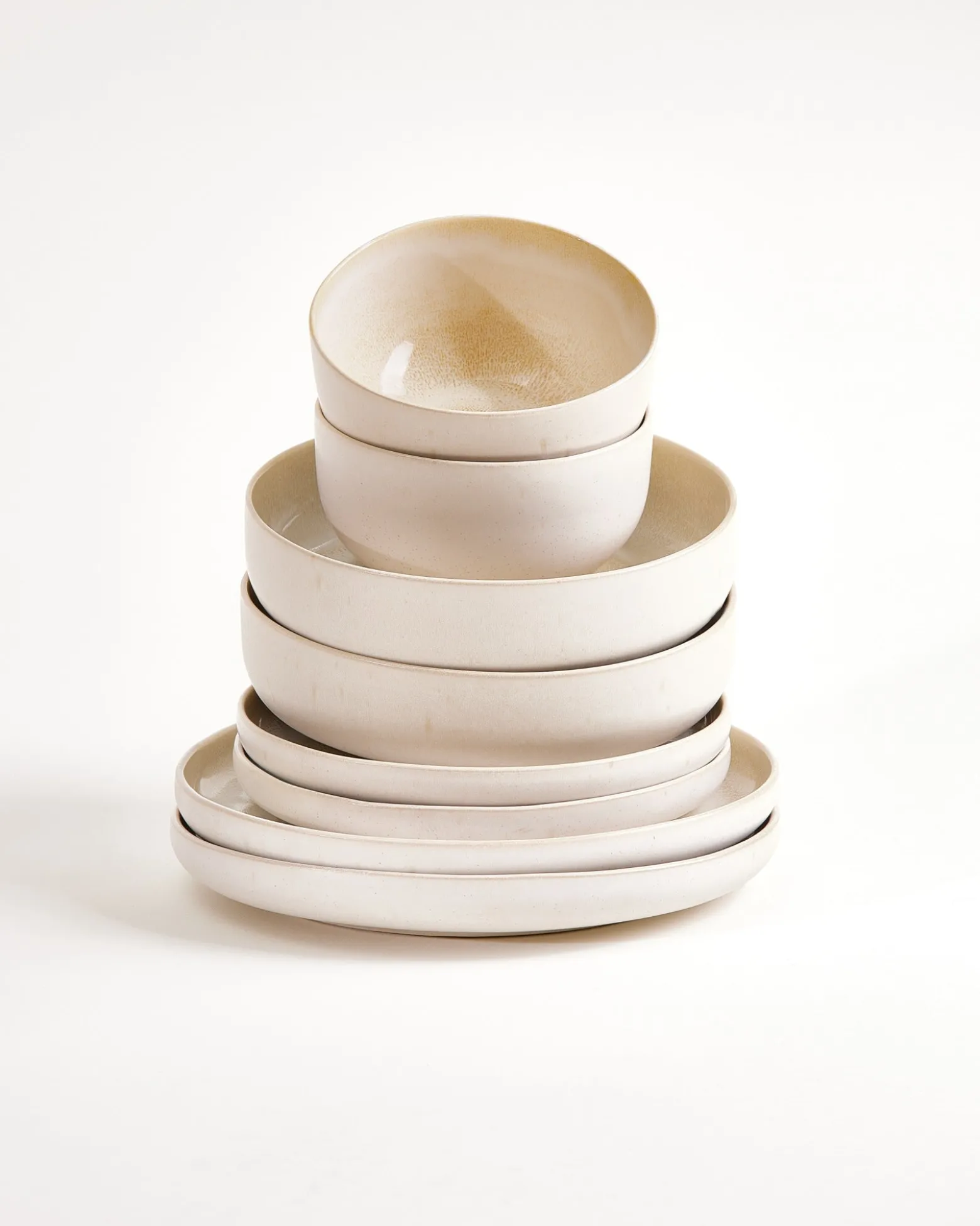 Lorosa Geschirr-Set modern sand 8-teilig