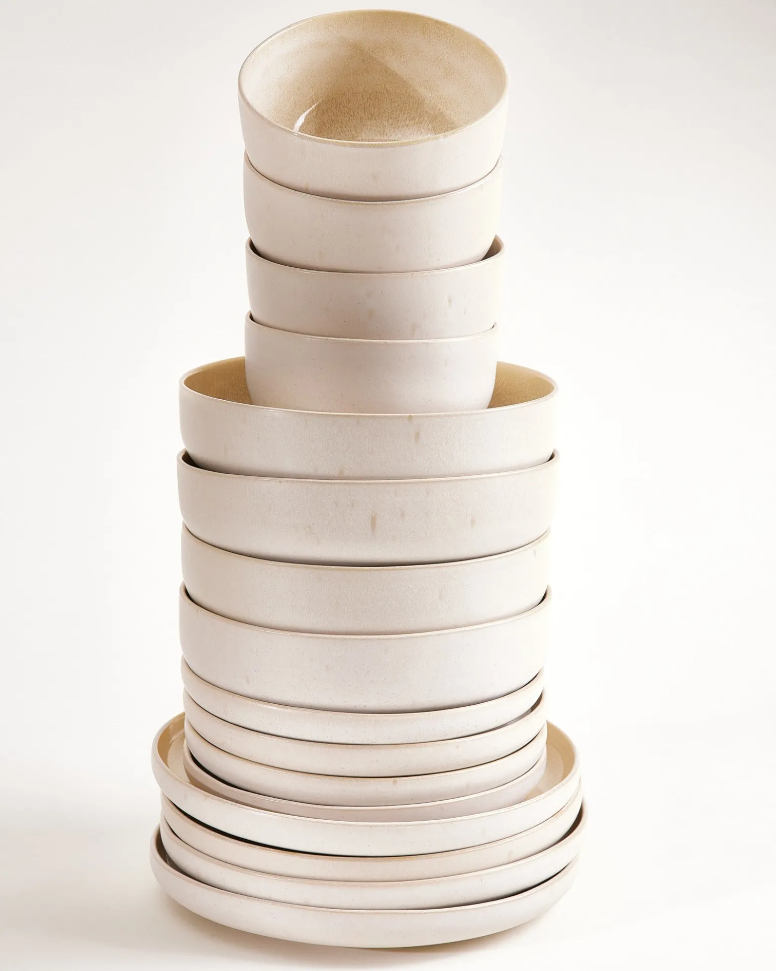 Lorosa - Tableware set modern sand 16 pieces