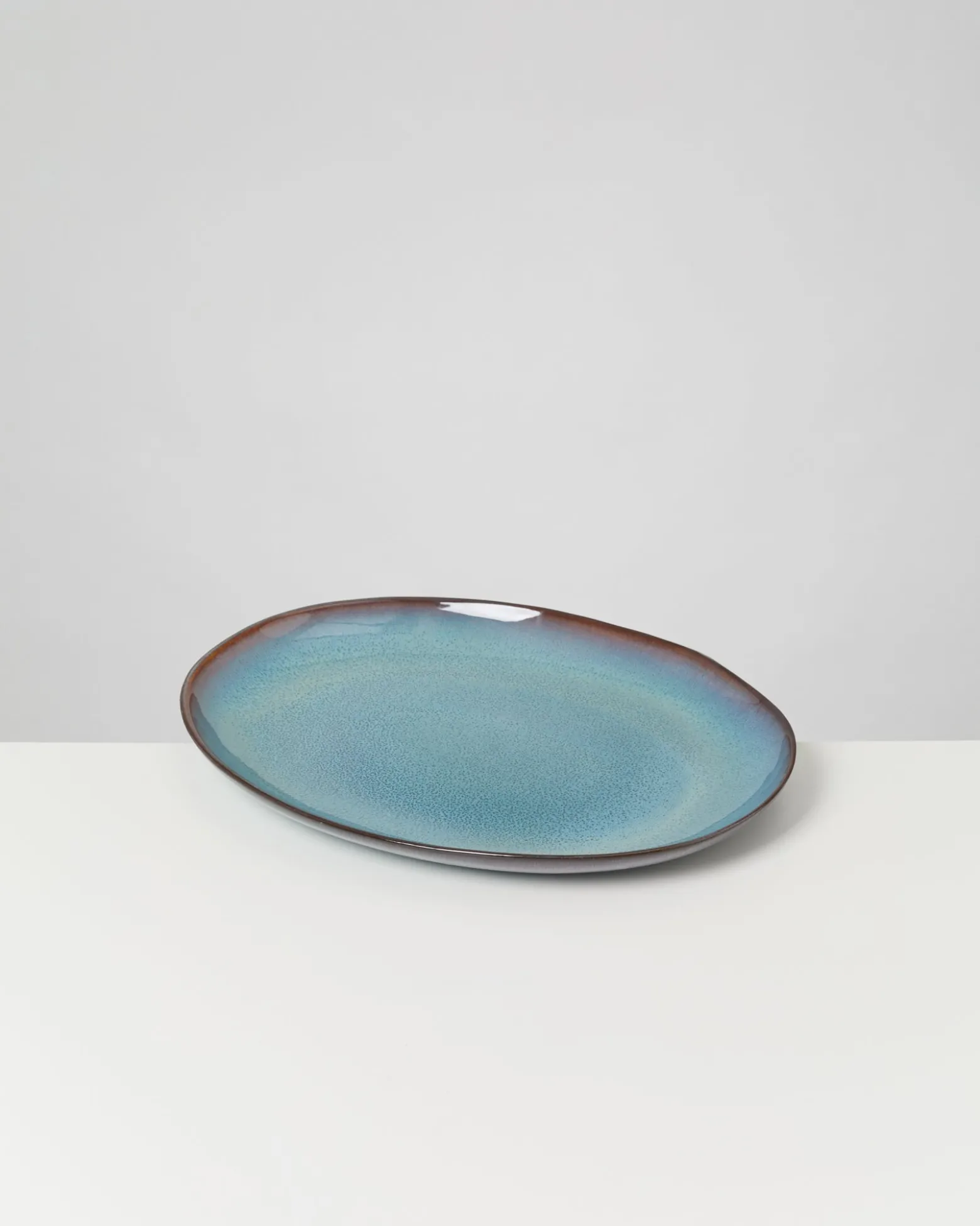 Madeira Servierplatte L oval grünblau