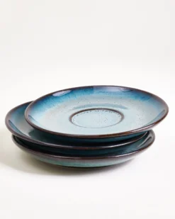 Madeira Teetasse & Untertasse groß classic grünblau 4er-Set