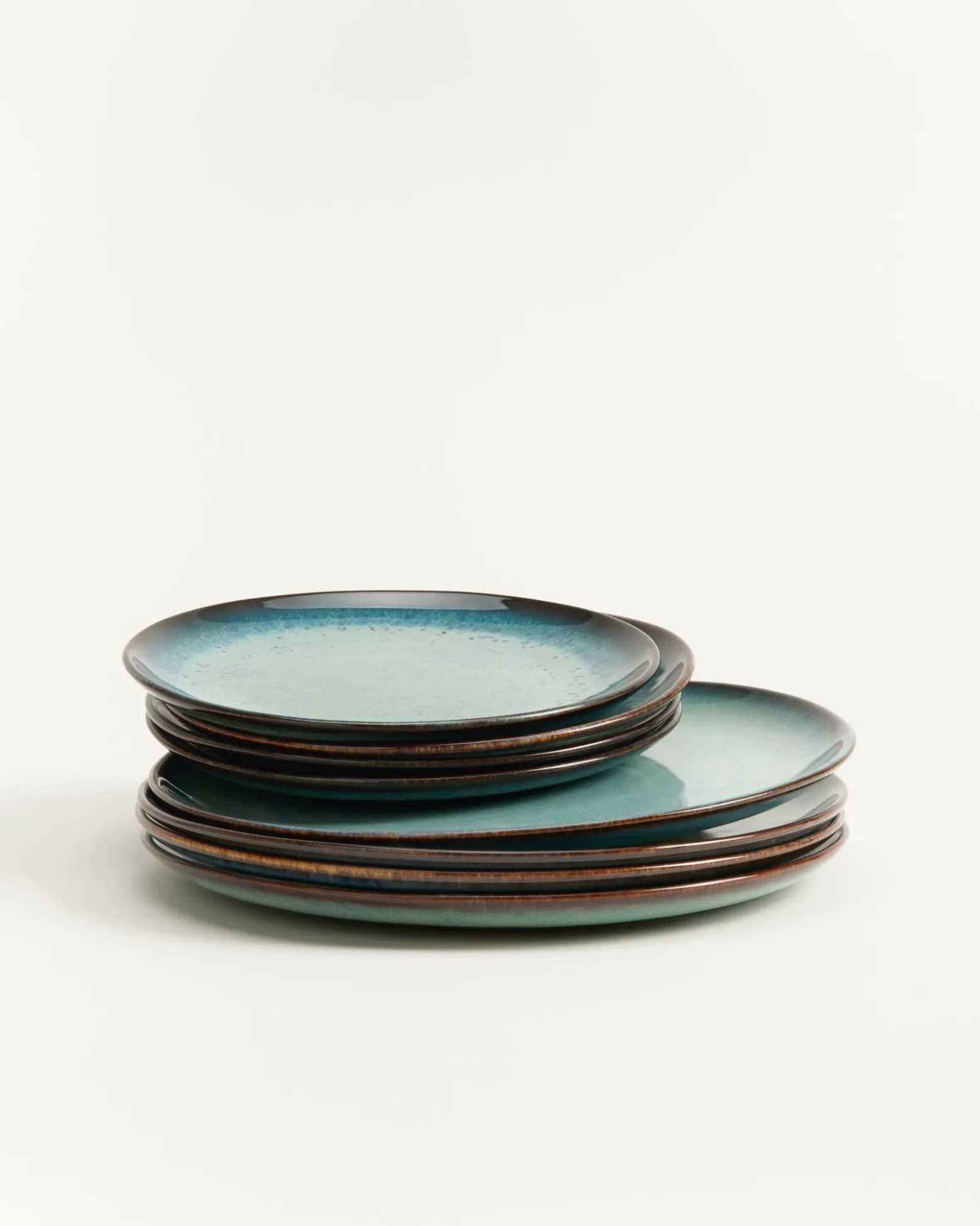 Madeira Teller-Set grünblau 8-teilig
