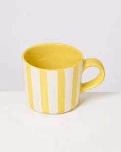 MaM x Isis-Maria Brisa mug yellow white striped