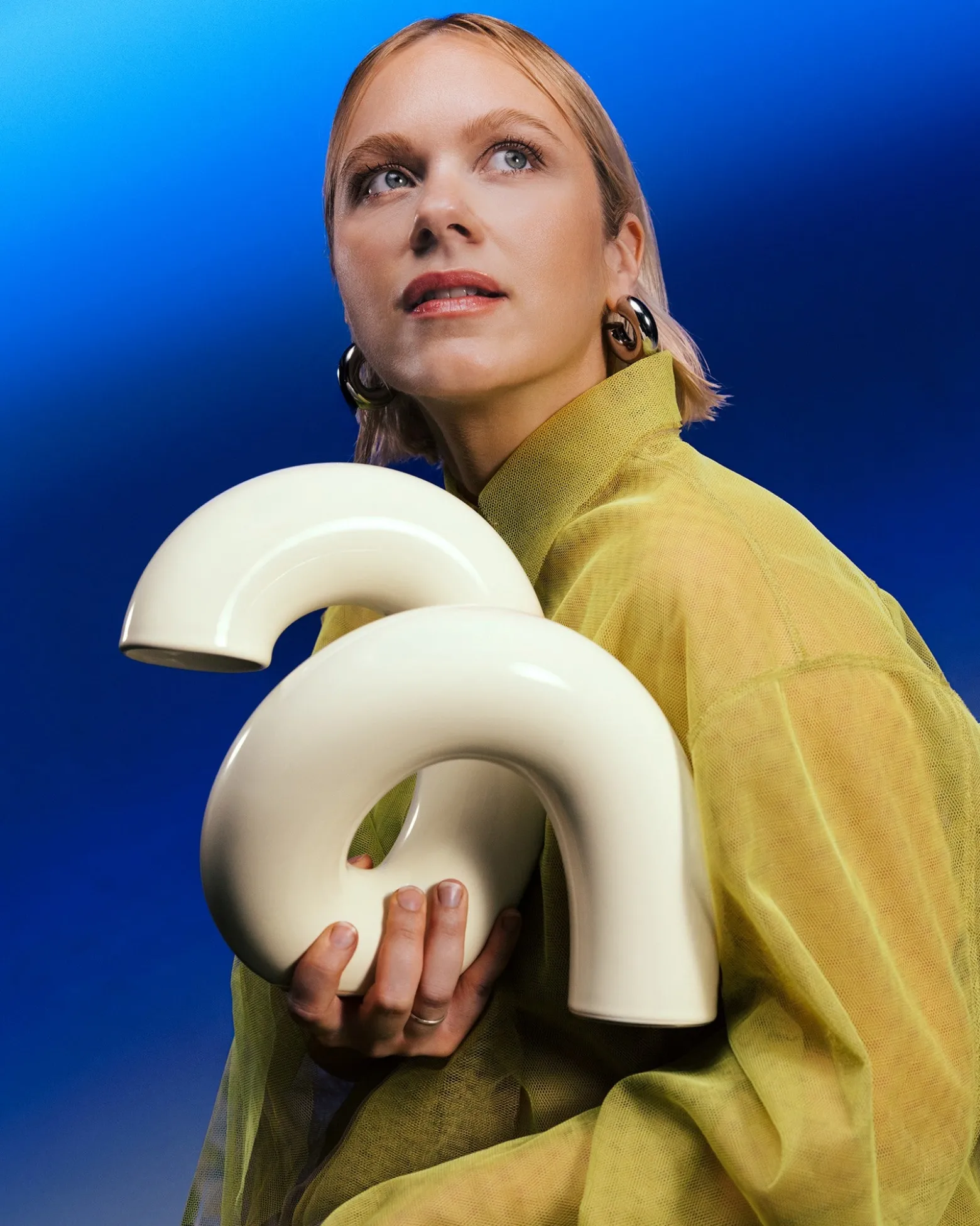 MaM x Ju Schnee - Ceramic lamp off-white