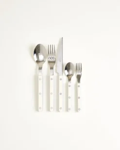 MaM x Sabre Paris Besteck 5er-Set off-white blau