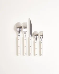 MaM x Sabre Paris Besteck 5er-Set dunkelgrün off-white