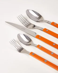 MaM x Sabre Paris Besteck 5er-Set orange off-white