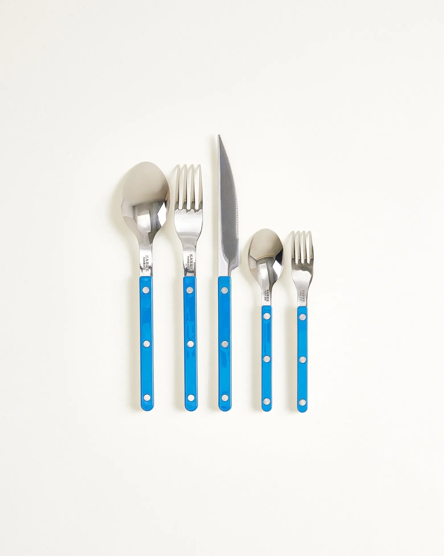 MaM x Sabre Paris - Cutlery Set of 5 off-white blue