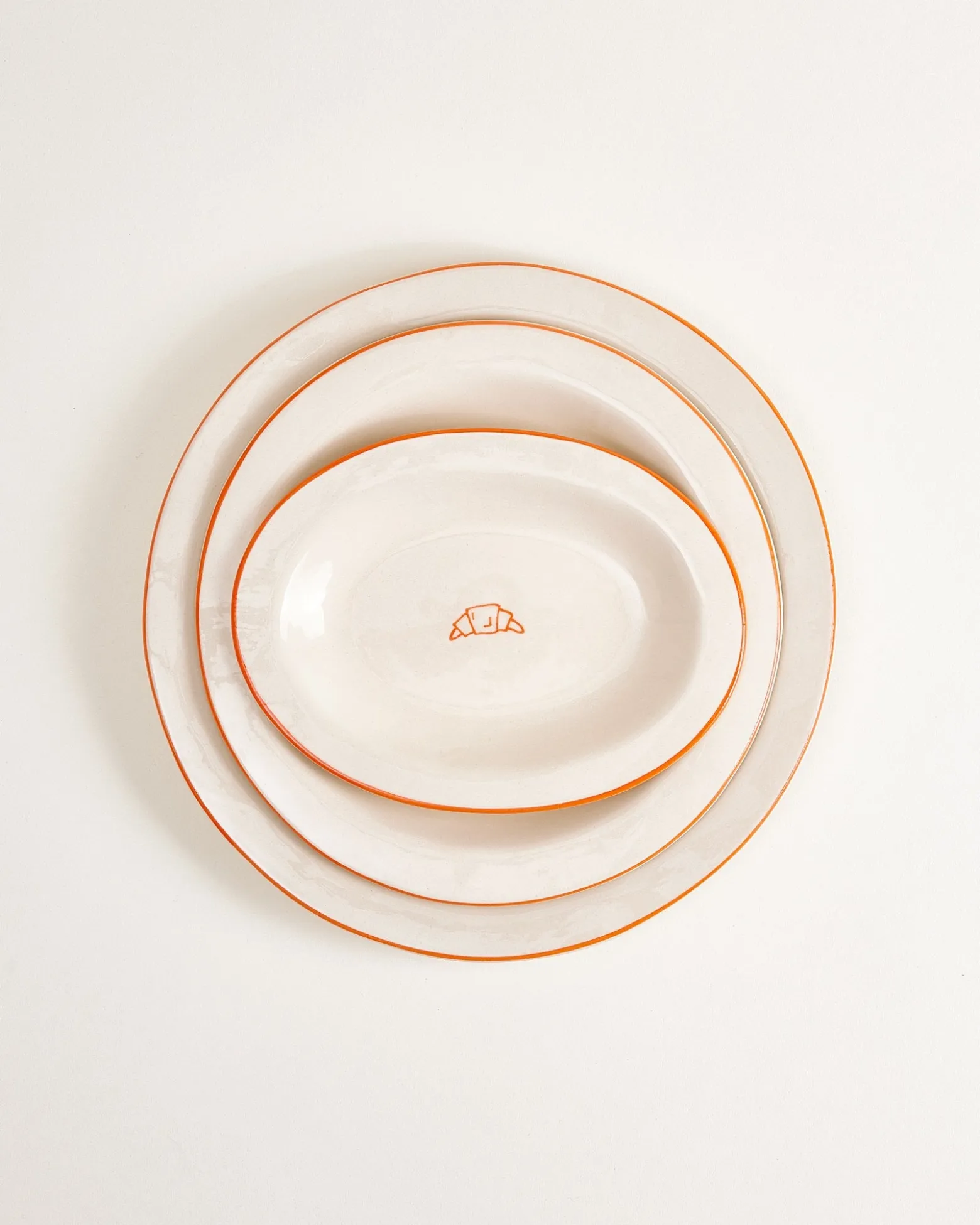 MaM x Sabre Paris Teller-Set orange 5-teilig