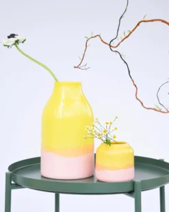 Marisa vase - yellow rose