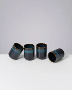 Melides Becher groß oceanblue 4er-Set