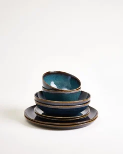 Melides Geschirr-Set oceanblue 8-teilig
