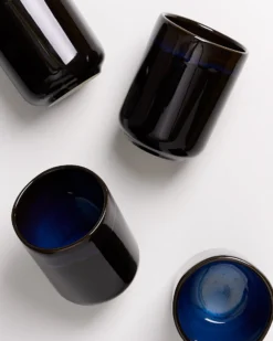 Melides - Set of 4 mugs large deepseablue