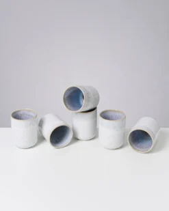 Melides - Set of 6 mugs large stoneblue