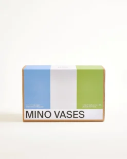 Mino - Vase S Set of 3 cornflower sand lime