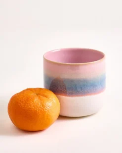 Nódoa - Large cup dipped pink blue Set of 4