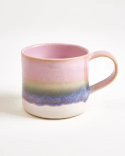 Nódoa - Large mug dipped pink green