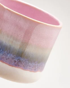 Nódoa - Large mug dipped pink green