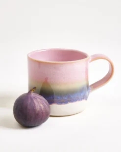 Nódoa - Large mug dipped pink green