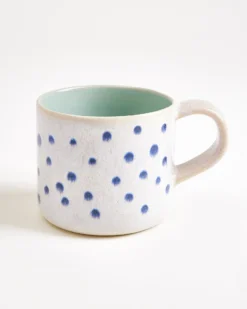 Nódoa - Large mug dotted mint blue