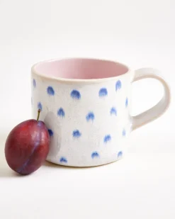 Nódoa - Large mug dotted pink blue Set of 4
