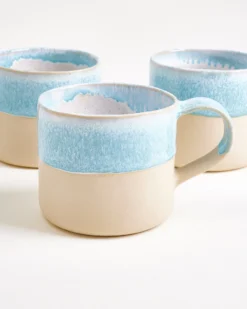 Nódoa Tasse groß dipped hellblau 6er-Set
