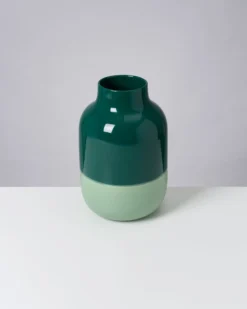 Nuno - Vase L dark sage green