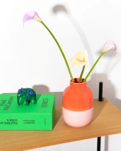 Nuno - Vase M coral pink