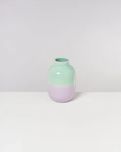 Nuno vase M - lilac mint