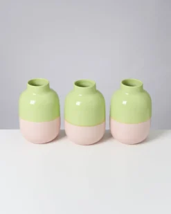 Nuno - Vase M lime rosé