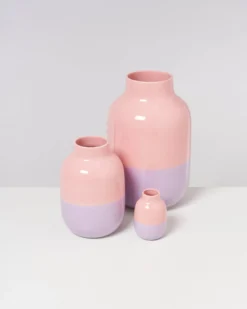 Nuno vase M - pink